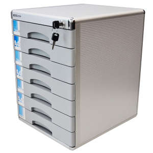 Metal 7 Drawers Lockable Office Standard File Storage Cabinet