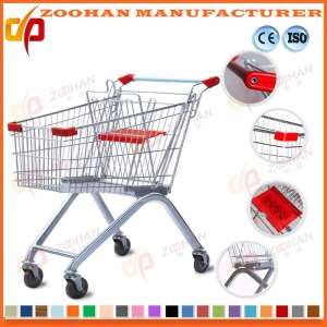 Supermarket Shopping Trolley Europe Style Mall Cart Store Trolley (Zht107)